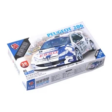 4D 조립 172 클래식 WRC 랠리 자동차 모델 4 시뮬레이션 내부 구조 세부 장난감 장 PEUGEOT 206, 1세트
