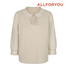 올포유 여성 솔리디쉬 넥포인트 카라 티블라우스 ALTRM4221-509