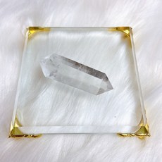 念念不忘 天然白水晶雙尖六陵柱 4公分雙頭尖六角柱擺件, 雙尖六陵柱:白水晶/個