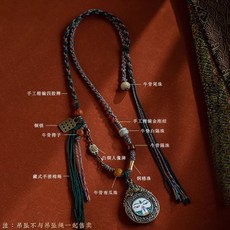 藏式手搓棉繩項鍊繩 毛衣鏈唐卡佛牌高檔掛繩 民族風手工編繩, 花色, 1個