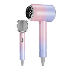 저소음 헤어 드라이기 가정용 여행용 휴대용 미니 3단계 모드, 핑크색, G500