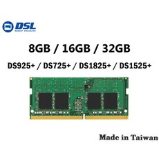 Synology群暉 DSL記憶體 相容DS925 DS725 DS1825 DS1525 ECC SODIMM, 1個, NAS搭購優惠價,8GB
