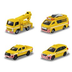 유아 긴급출동 놀이용 고속도로 미니자동차 세트 도로놀이용 전진기능 건설놀이, 1개, 옐로우 외