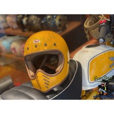 【吉兒基地 Gear Base】 RAW 小帽體 山車帽 亮光黃 小頭專屬 復古 全罩 安全帽, 1個