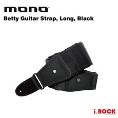 MONO M80 Betty系列 減壓黑色長版吉他背帶【i.ROCK 愛樂客樂器】舒適演奏、減輕肩頸壓力, 1個
