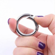 핸드메이드 키링 부자재 40mm 오픈 열쇠고리 링 가방 고리 연결 오링, 1개, 상세페이지 참조