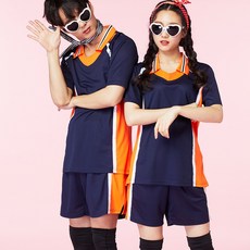 스포츠반티 배구복 운동회 코스프레 유니폼 축제 단체 체육대회 배구점핑곤색세트 BT170, 배구상하의세트 곤색BT170