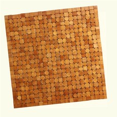 대나무방석 통풍 시원한 여름 쿨매트 사무실 의자 쿠션 똑템, 1개