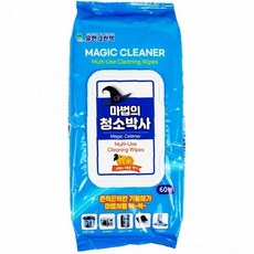 다용도 청소 티슈 리필 60p 일회용 물걸레 바닥 청소포 주방 욕실 가구 먼지, 1개