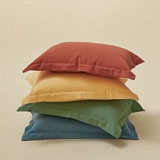 탄탄한 옥스포드 면100 레인보우 키즈&주니어 베개커버 4colors, 커버만, 퍼플