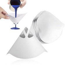 Povtii 100미크론 콘 페인트 여과기 50개 미세 나일론 메시가 있는 콘 필터 자동차용 일회용 페인트 종이 여과기 스프레이 건 범용 필터 자동차 액세서리, Povtii 100미크론 콘 페인트 여과기 50개, 미