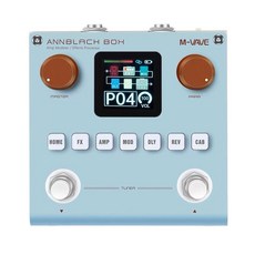 M-VAVE BLACK BOX 綜合效果器 柚子樂器, 水藍, 1個