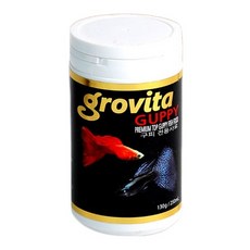 [물멍몰] 그로비타 구피전용 사료 130g/250ml, 1개, 250ml
