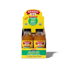 Bragg 애플사이다 비니거 샷 59ml 4개입 1팩 Bragg Organic Apple Cider Vinegar Shot – 2 Oz ACV Shot, 1개