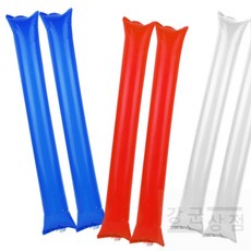 (강군상점) 응원봉 팡팡이 응원도구 2개 풍선막대 소품 축구 체육대회 박수 경기장 축제 야구 운동회, 1개, 블루