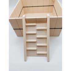 곰찌 [자체제작]햄스터 히노끼탕 모래존 골든 드워프 햄스터용품, 사다리, 1개