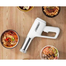 휴대용 제면기 미니 전자동 국수기 가정용 압착 소형, 1개, 흰색 기본형 5면 세트