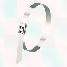 스테인리스 케이블타이 1p 묶음 홀더 전선타이 선정리, 화이트, 1개, 화이트