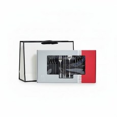 휘슬러 모던 커트러리 유니 5인세트 15p 한식 수저 젓가락 포크 쇼핑백포함, 1세트, 단품, 스테인리스