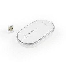 2.4G無線光學靜音滑鼠 左右手適用, 白色, INF-MW-02