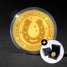 [골드팡] 24K 황금재운 행운의 말발굽 순금코인 0.2g (오늘출발) 어버이날 효도선물 추천 순금코인금거래소 선물포장 저중량금테크 미니콩알 금덩어리 소원행운 황금쌀 개업 기념일