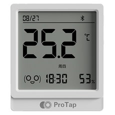 ProTap 藍牙溫濕度計 T1 3.2吋螢幕 高精度傳感器 可磁吸, 白, 1個