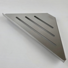 셀리움 스텐 SUS304 무광 욕실 화장실 물빠짐 코너선반 무광크롬 1개