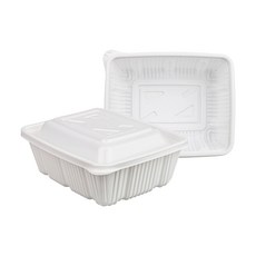 [일용상회]사각 찜용기 JH 2722 대 3200ml 50세트 백색, 50개, 1세트