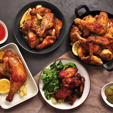 육즙가득 국내산 로스트 치킨 1kg / 윙봉 / 자이언트 통다리, 국내산 자이언트 로스트 치킨 1KG ×3마리, 3개