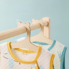 레이븐퀸 아이 옷걸이 우드 곰돌이, 10개, 나무