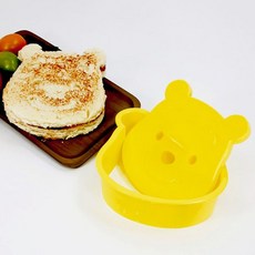 대코 곰돌이샌드위치쿡-캐릭터 노랑 샌드위치커터