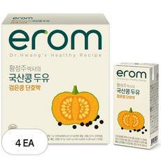 이롬 황성주 박사의 국산콩 두유 검은콩 단호박, 3.04L, 4개