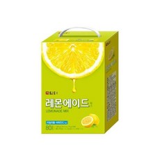 담터 레몬에이드 80T x 1개 아이스티 담터차 담터아이스티 레몬맛 레몬아이스티, 15g