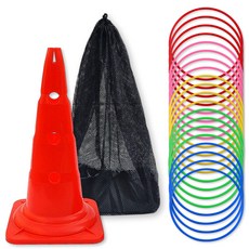 준비끝 고리던지기 고리20개 세트, 1세트, 레드