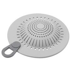 排水口過濾網 矽膠材質 提手設計 防堵塞, 灰色