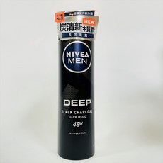 NIVEA 妮維雅 男士深極炭止汗爽身噴霧, 1個, 妮維雅止汗噴霧-男士深極炭系列(清新魅力, 150ml