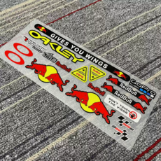 오토바이 반사 스티커 레드불 몬스터 슈퍼커브 바이크 헬멧 베스파 탑박스 데칼스티커 방수, 1개, 반사 스티커 데칼 S02