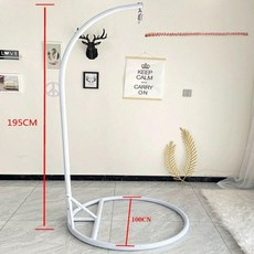 샌드백 걸이 행잉 훈련 브래킷 무에타이 그네의자, 1인용 직선형-화이트