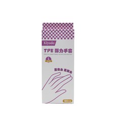 Kiyodo TPE彈力手套, 1個, L, 100個裝