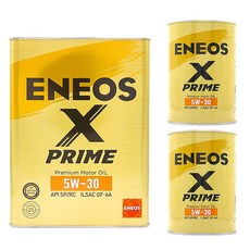 ENEOS X PRIME 5W-30頂級引擎機油，車用引擎油，提升引擎性能，減少磨損, 1個, 5W30 6L 贈儲油瓶