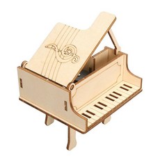 DIY 手搖鋼琴音樂盒 手工組裝模型玩具, 鋼琴音樂盒