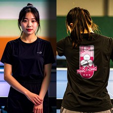 닥터노이바우어 - 드라이 라운드 티셔츠 DTRUS-26010 남녀공용 탁구 반팔티