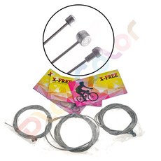 X-FREE 高亮不銹鋼內線 銀色袋裝 一車份 19股 公路車 登山車 剎車線 變速線 B06, 1個, 登山頭煞車