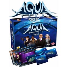 Aqua Park 益智桌遊，可選牌套，附發票可打統編, 1個, 水族樂園,不需牌套
