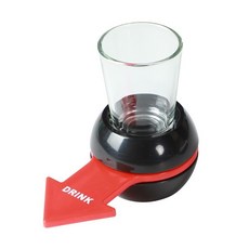 SHOT杯轉盤 喝酒遊戲, 1個, 黑紅
