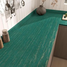 WallerCITY 시티 Emerald GREEN 그린 Grasscloth 필 앤 스틱 벽지 질감 있는 청록색 접촉 용지 조리대 캐비닛용 방수 잔디 천 패브릭 침실 주방 선반