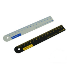 모닝글로리 무독성 슬림 15cm 스틸자, 2개, 그레이