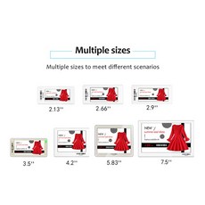 게시판 YalaTech ESL 디지털 전자 잉크 이페이퍼 NFC 표 지능형 상점용 선반 라벨 ESL2.66/4.2 인치, 01 WHITE, 2.66 inch, 1개
