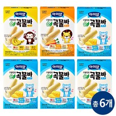 일동후디스 아이얌 순곡물바 혼합 6개, 바나나1 + 당근1 + 치즈4, 40g, 1세트