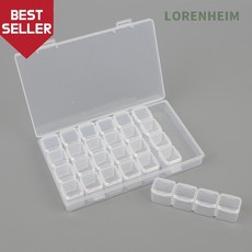로렌하임 28칸 수납케이스 다용도 부품 정리 보관함 칸칸정리박스, 컬러